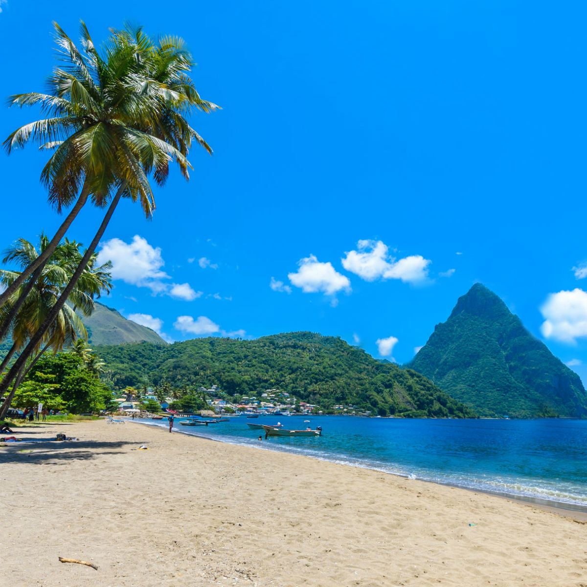 paradise beach soufrier piton st lucia sq - ROAM Family Travel